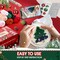 6PCS Christmas Punch Needle Coasters Kit,Easy DIY Punch Needle Embroidery Kit for Beginners Adults Kids Including Patterns, Tools, Yarns, Hoop, Instruction, Coaster Holder Art Craft Supplies